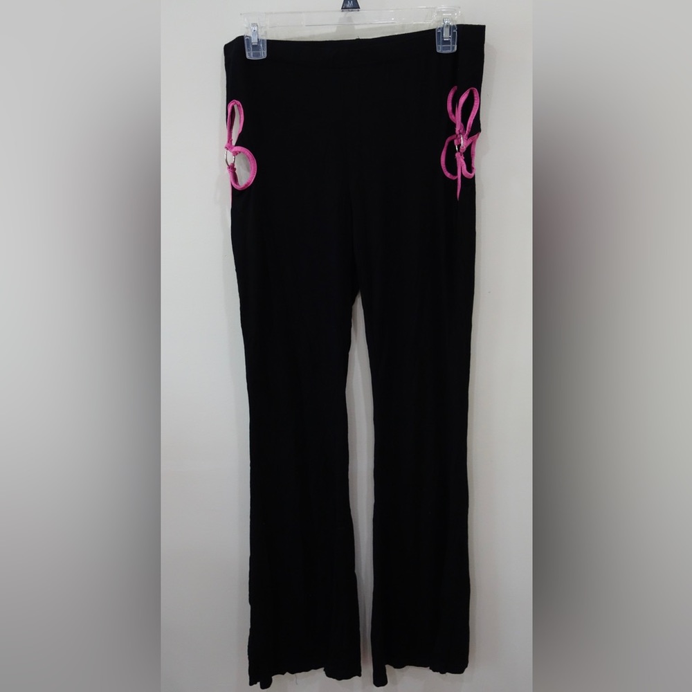 SHEIN Flower Cut Out Flare Pants - XLarge